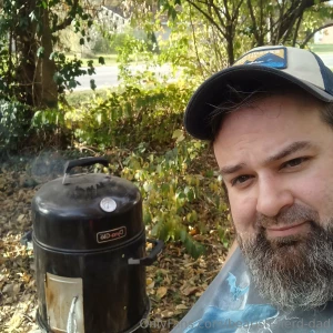 Trying to get some smokin done before the weather changes tomorrow