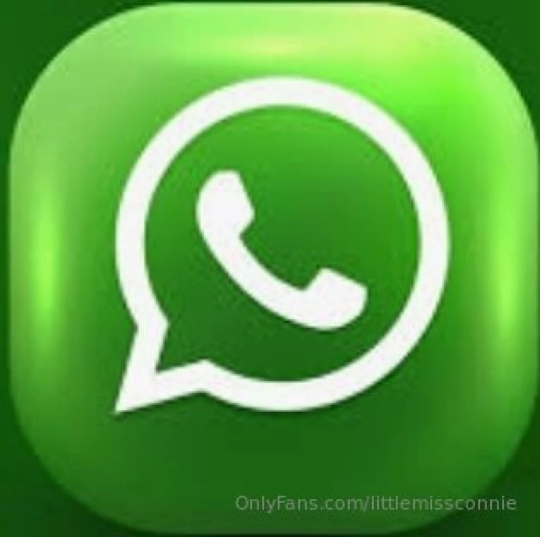 Connie s watsap i ll be giving out my watsap number to people soon 