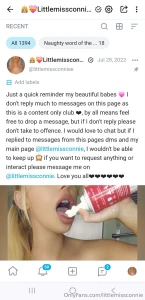 Check out my other page with no ppv or spam littlemissconniee 100s of