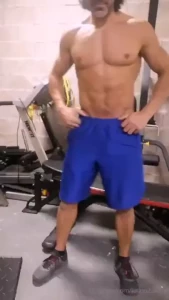 When you finished your daily workout and you are horny and want to cum