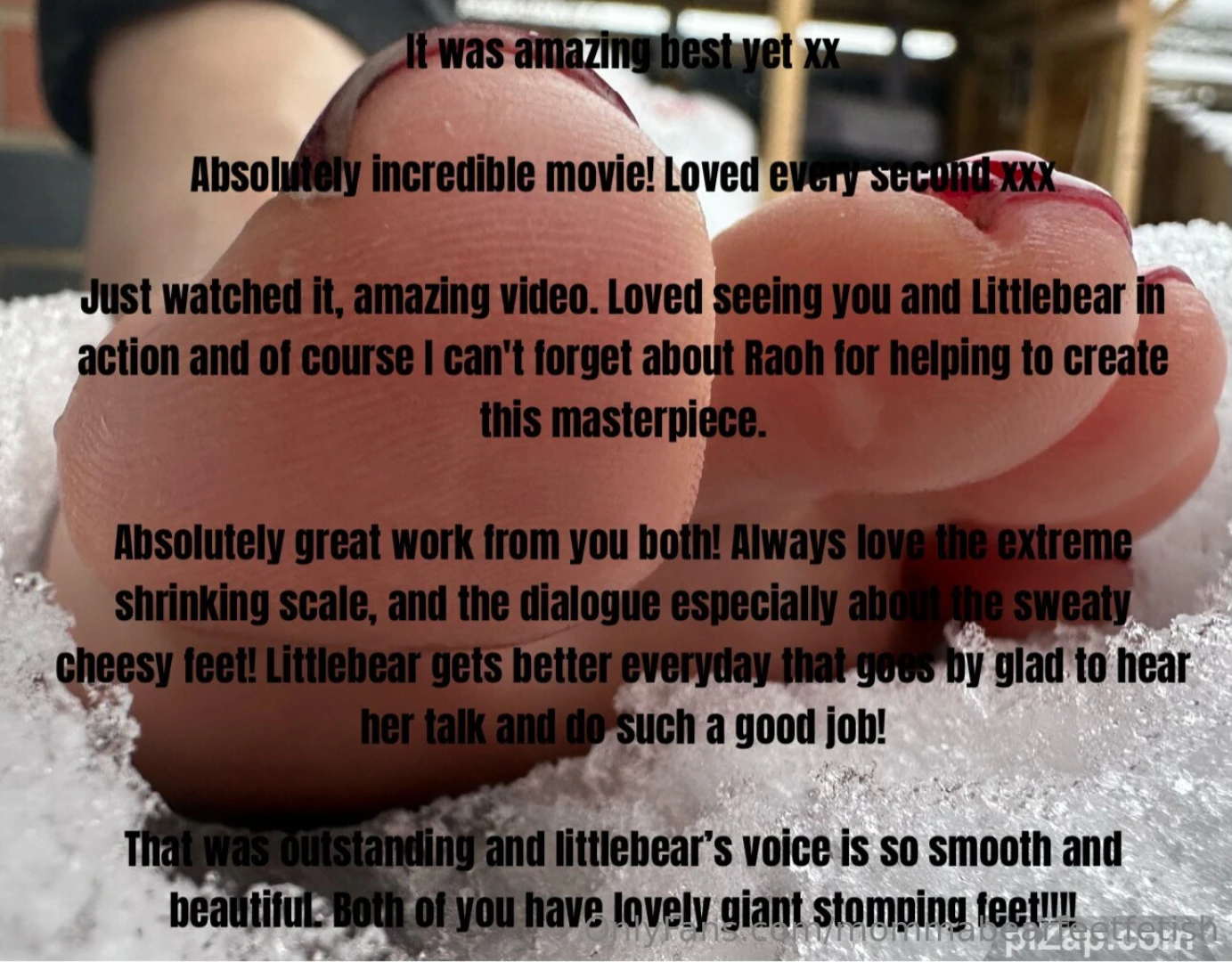 Great positive feedback for our new movie em and littlebear xx go 