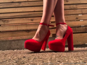 Do you love red heels high heels like stilettos well there will be a