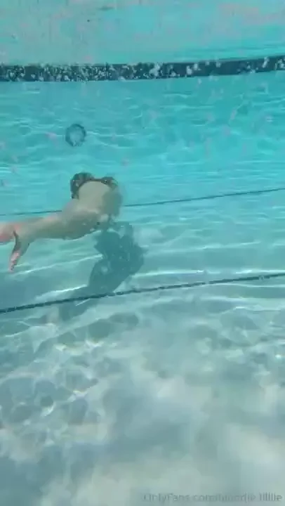 Took my subnado for a ride in the pool and it blew my swim top off 