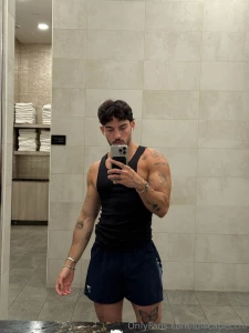 White tank and grey sweats or black on black don t be shy part 1