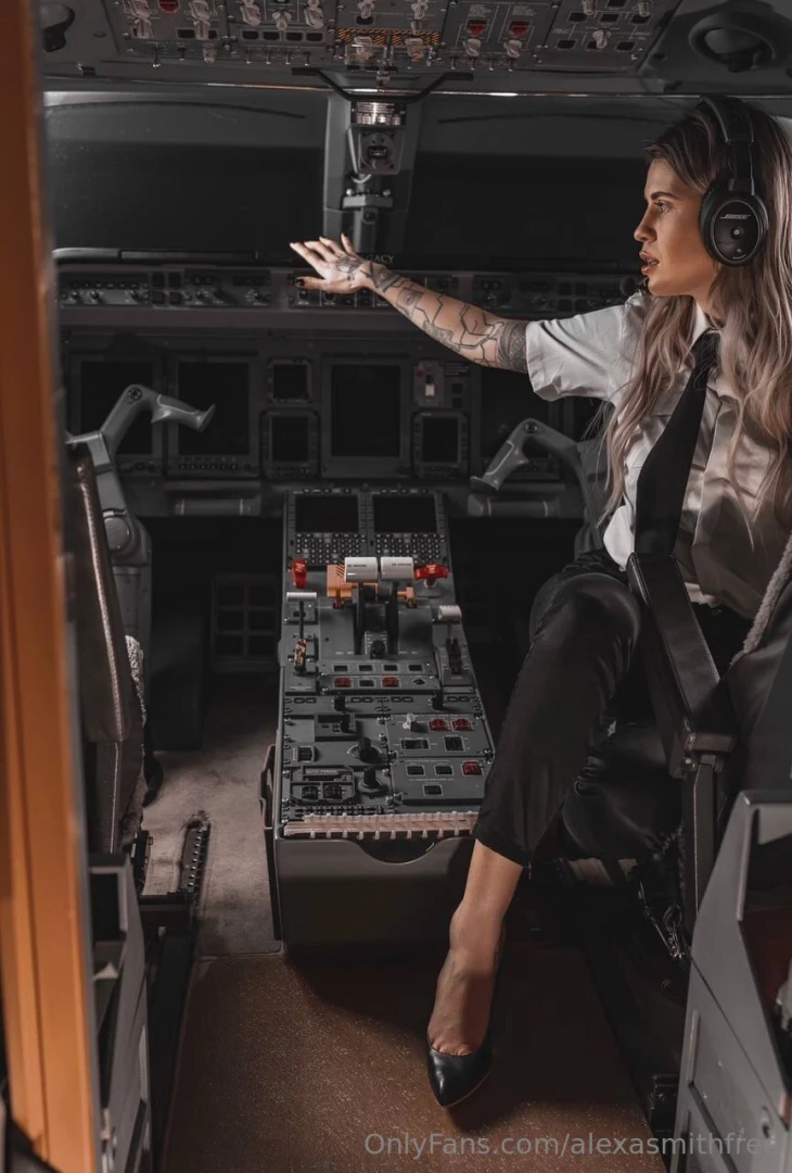 This hot pilot is ready to taken off jump on board unbuckle up and part 392 