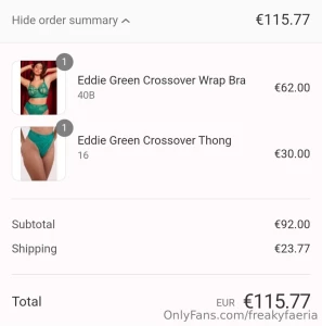 Just ordered this gorgeous green set and i dont think i should have to