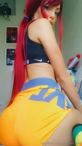 Working out looking good