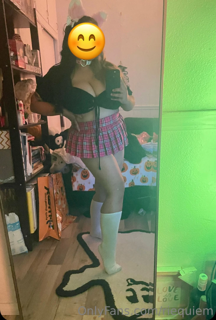 Kitty girl in a sexy school skirt dm and tell her she s been a bad part 1 