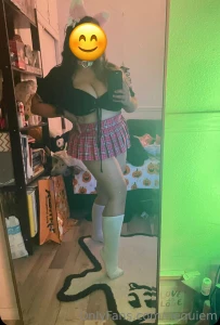 Kitty girl in a sexy school skirt dm and tell her she s been a bad part 1