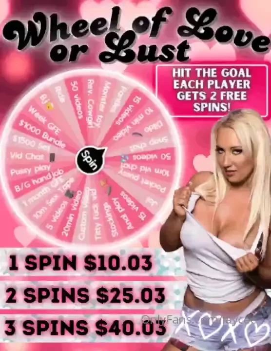 Do you love me spin your way into my heart hit the goal by february 
