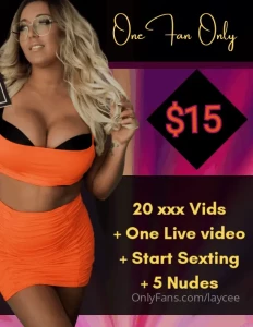 laycee - First fan to tip 15 gets all this 