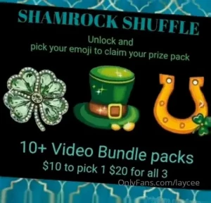 laycee - 10 videos in every surprise bundle pack pick the shamrock hat or 