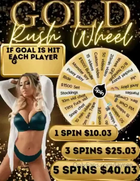 Every spin wins if we hit the goal by jan 18th each player gets 2 free 