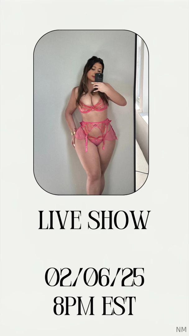 Live cum show is tonight 