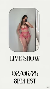 Live cum show is tonight