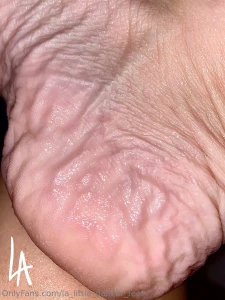 Wet wrinkled feet macro photography - getting very up close and