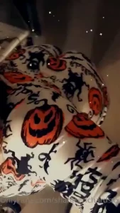 Got to try on my halloween pyjamas
