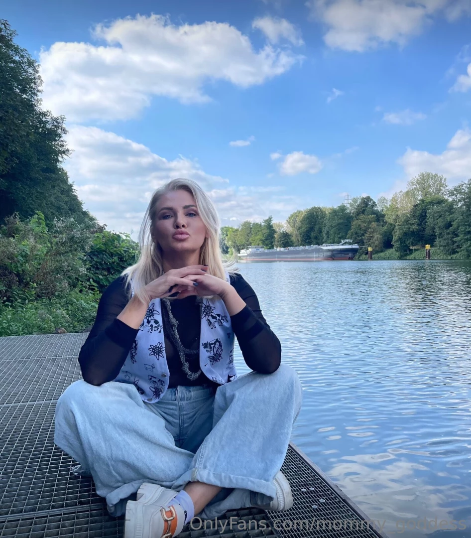 Serenity style and a little sass sitting by the water soaking in the 