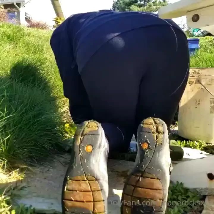 Here i am doing a little yardwork yes i know what you are doing with 