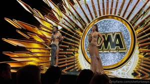 Vanna and me on stage last night at the xma xbiz awards in hollywood