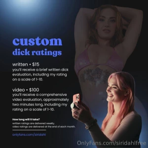 Join siridahl for custom ratings