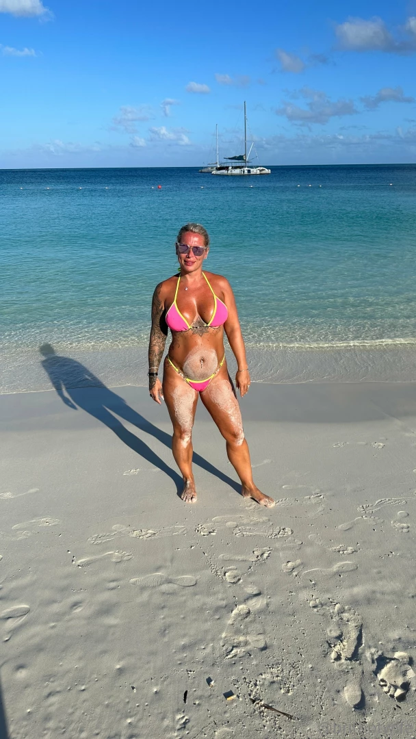 Covered in sand on the beach in my pink bikini x part 5 
