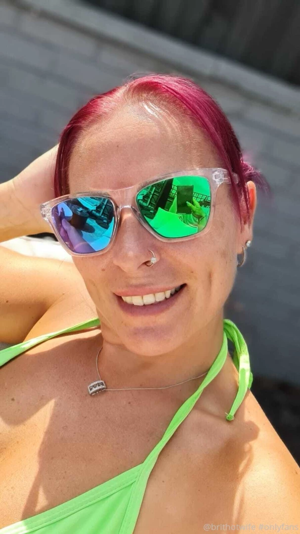 Sunbathing time and a little flashing of my tit x x part 1 