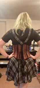 Check out the corset what do you think not bad for my first try