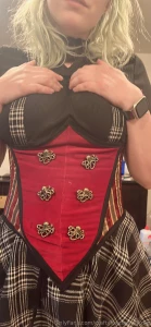 Check out the corset what do you think not bad for my first try part 1
