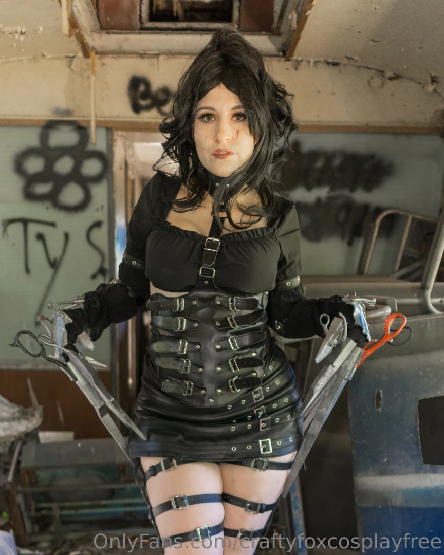 Something something sexy goth cosplay costume strappy thighs ass part 1 