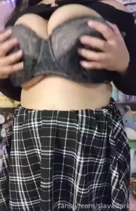 More tit flashing shaking in my cute outfit im thinking oiled up