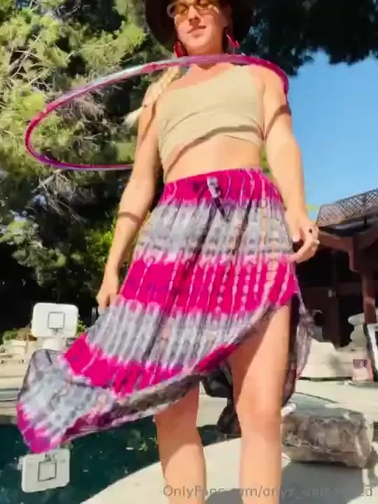 I started hula hooping in my skirt but it wasn t until i shed the 