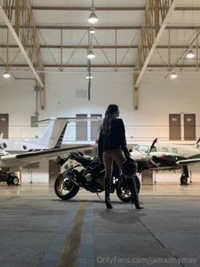 This hot pilot is ready to taken off jump on board unbuckle up and part 427