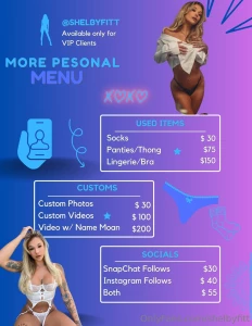 Menu amp live drop lmk if there is any custom or regular content you d