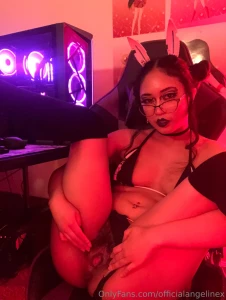 Teach this naughty bunny a lesson and pound me in my gamer chair part 4