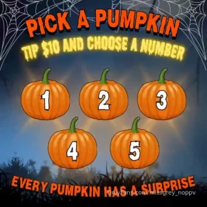 Pick your pumpkin tip 10 and choose your number