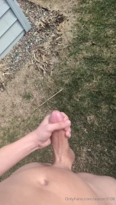 Makin a mess in the yard