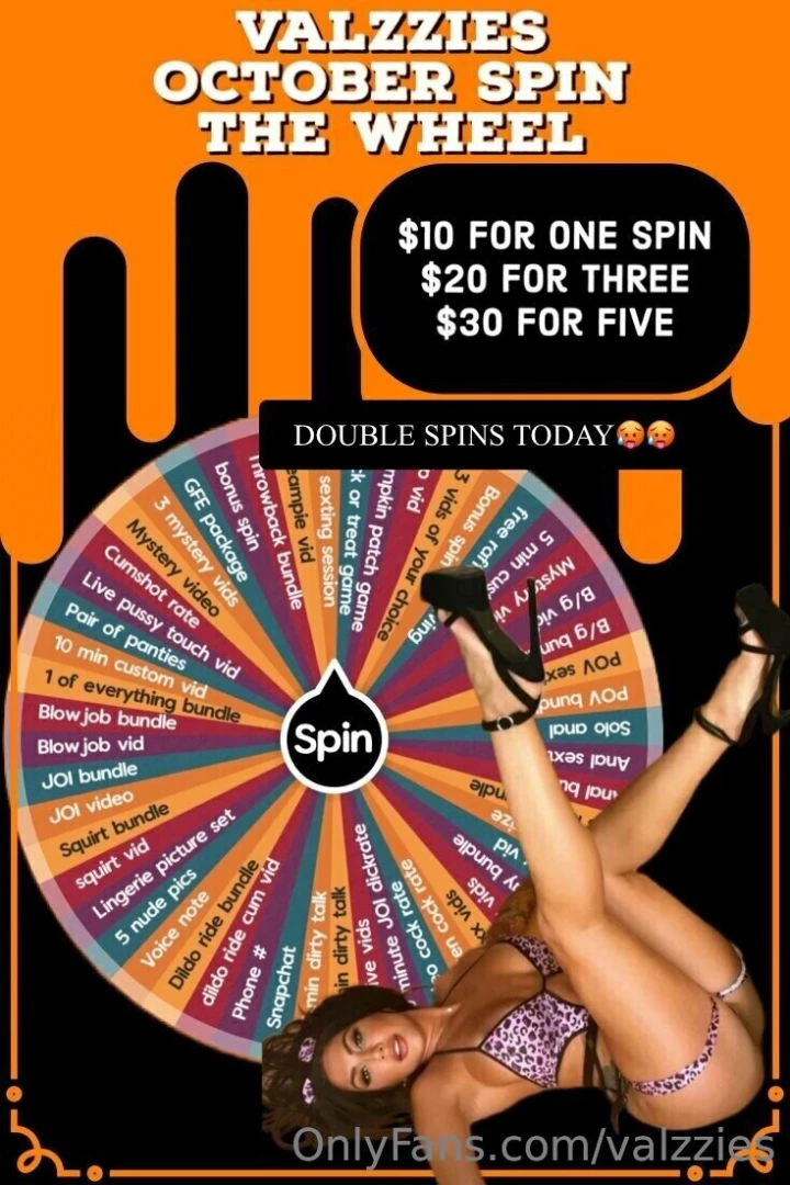 Dm for a spin you could win huge babe double spins today 