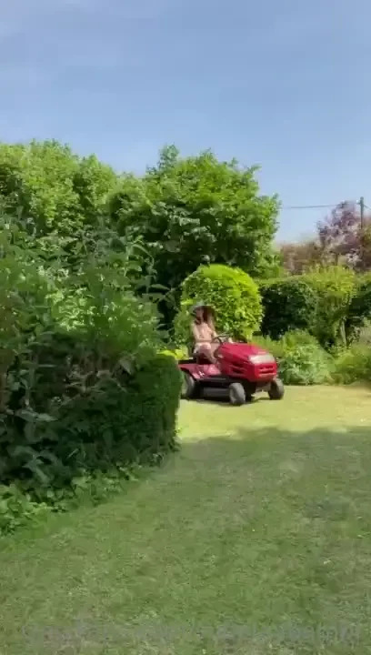 I may be having too much fun with the lawnmower 