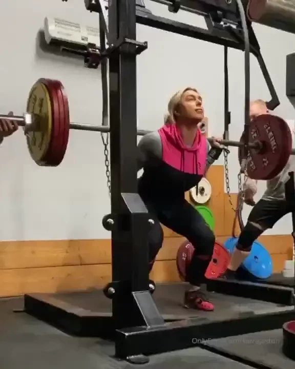 210kg squat from today 