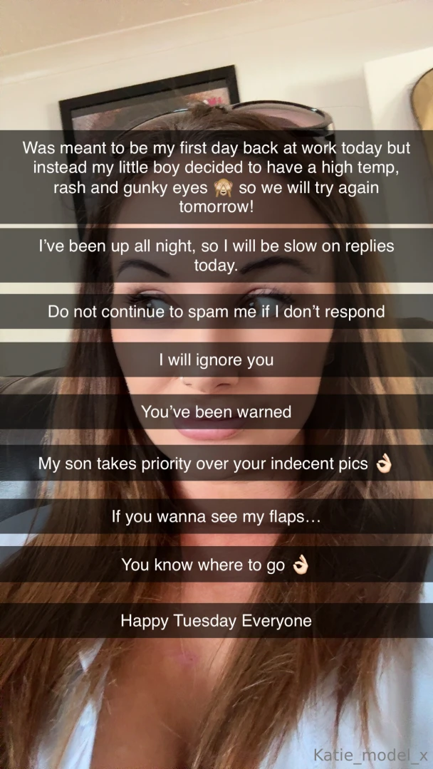 Please understand my family takes priority and my poor son hasn t had 