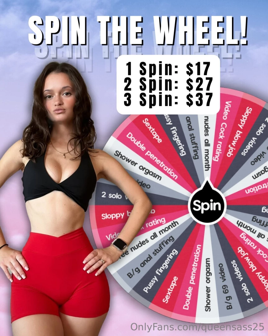 End of the month sale tip amp spin my wheel for a xxx video straight part 1 