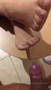 Damn i love getting my feet fucked anyone here would like to try these