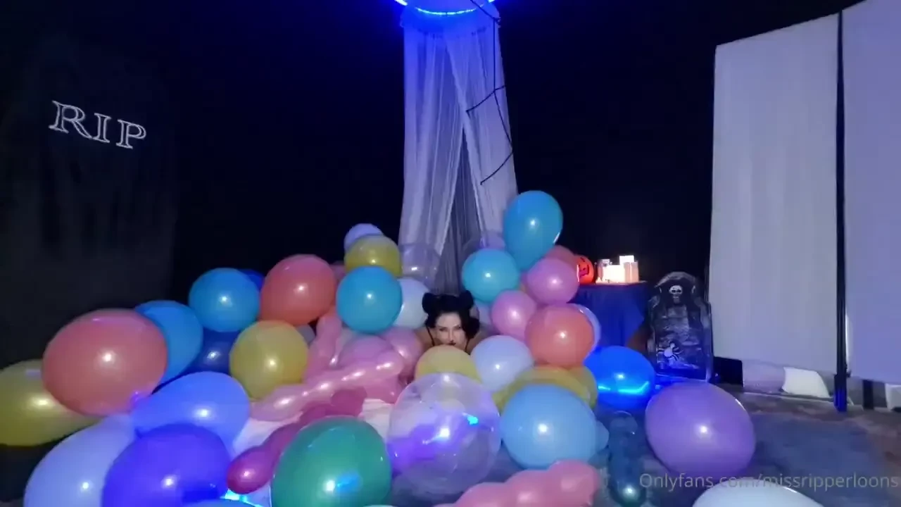 Halloween month video 1 naughty kitty destroys a room of balloon by 