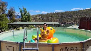 24 b2p on a duck in the pool