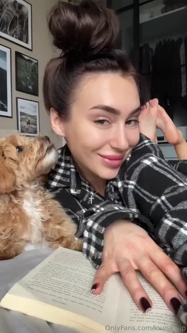 I m reading a book but my fluffy friend decided it was time for 