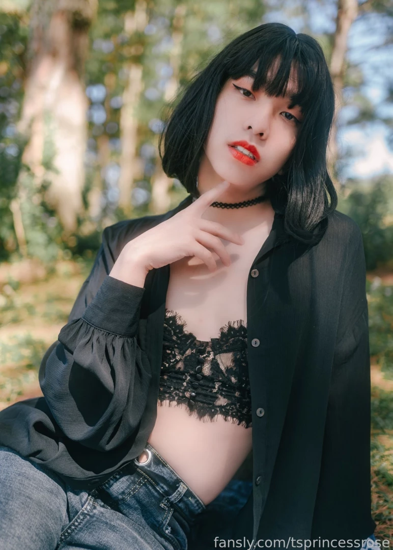 Getting some fresh air sissy asian trans femboy sfw part 5 