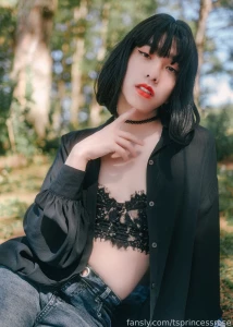 Getting some fresh air sissy asian trans femboy sfw part 5