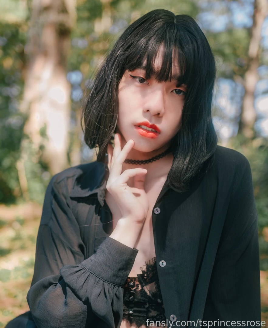 Getting some fresh air sissy asian trans femboy sfw part 6 