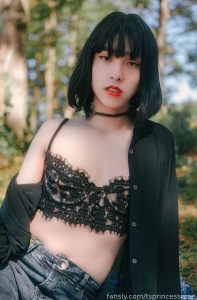 Getting some fresh air sissy asian trans femboy sfw part 3